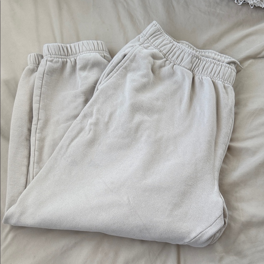 Aeropostale Beige Fleece Joggers